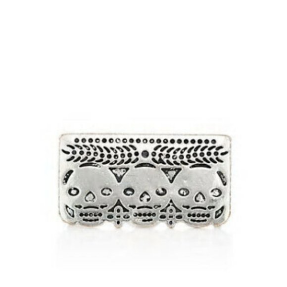 Pamela Love Jewelry - Pamela Love Dia De Los Muertos Double Silver Ring